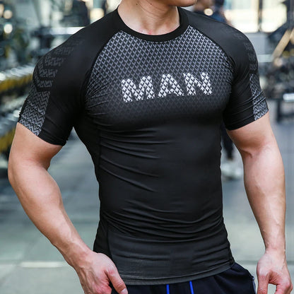 T-shirt de sport de remise en forme pour hommes