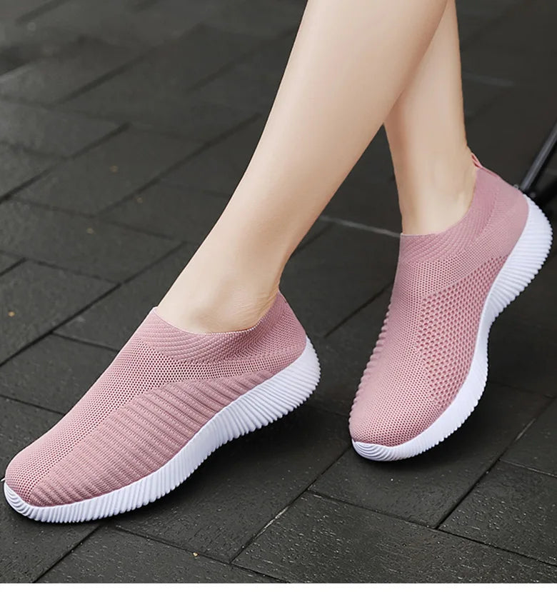 Chaussures plates élastiques respirantes pour femmes