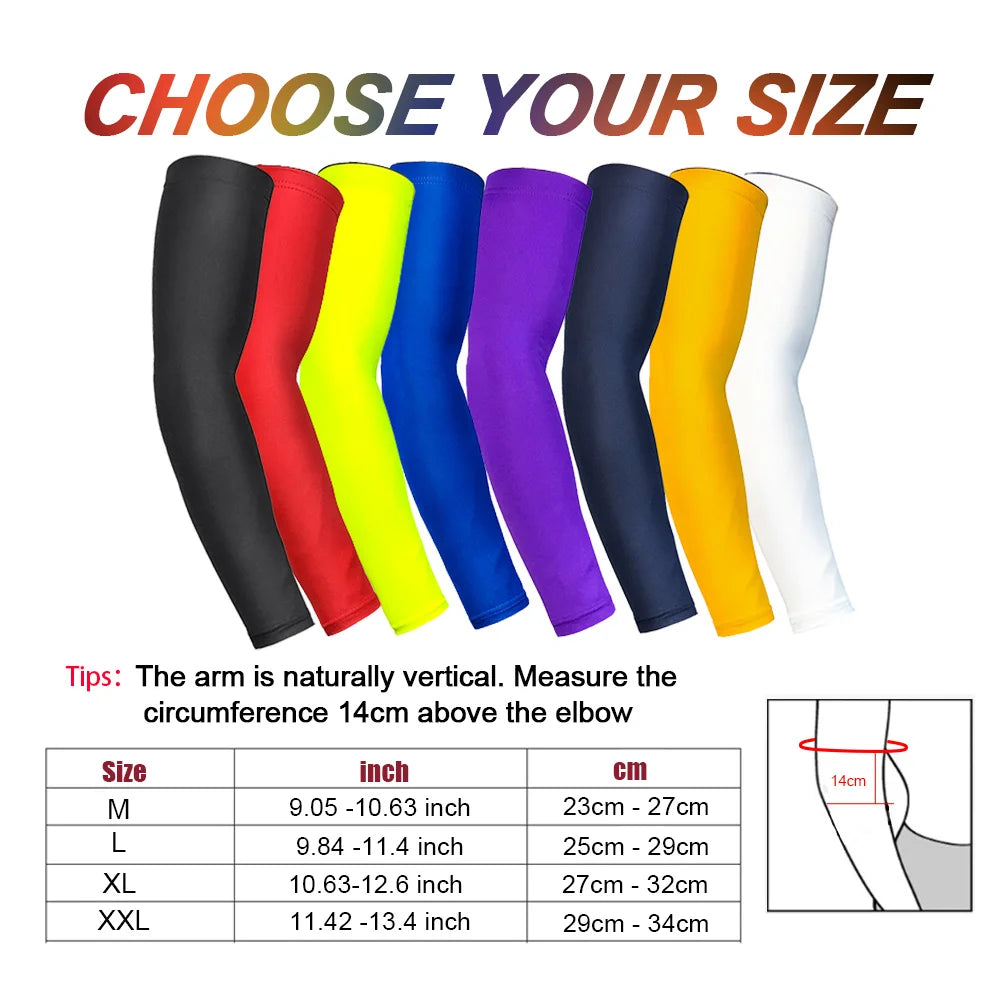 UV Protection Cooling Arm Sleeves - Sports Gear for Men & Women