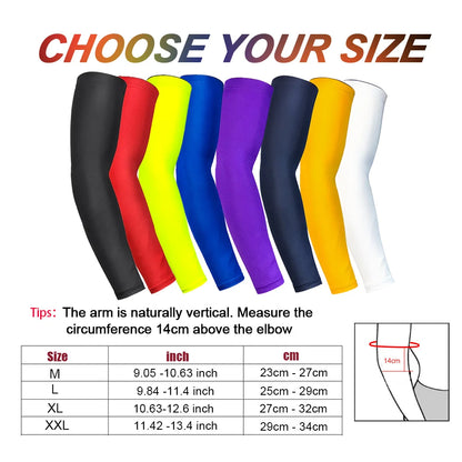 UV Protection Cooling Arm Sleeves - Sports Gear for Men & Women