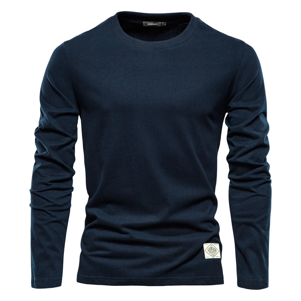 Classic High Quality Men's Cotton Long Sleeve T-Shirt