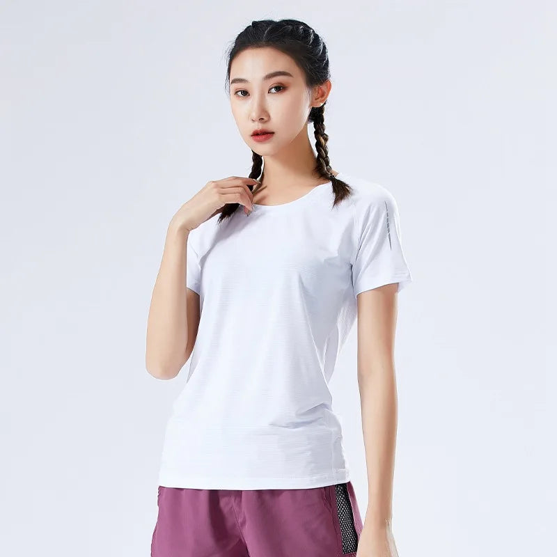 Summer Loose Fit Yoga Tee for Women