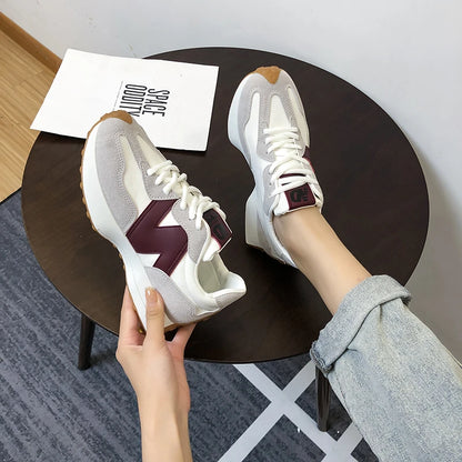 Women's Designer Lace-Up Vulcanized Shoes