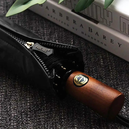 Parachase Automatic Business Umbrella with Wood Handle