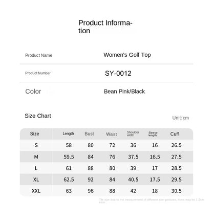 Women's Summer Golf Top - V-neck Quick-Dry T-Shirt