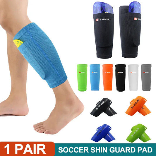 Fußball-Schienbeinschutz mit Knieunterstützung und Kompression