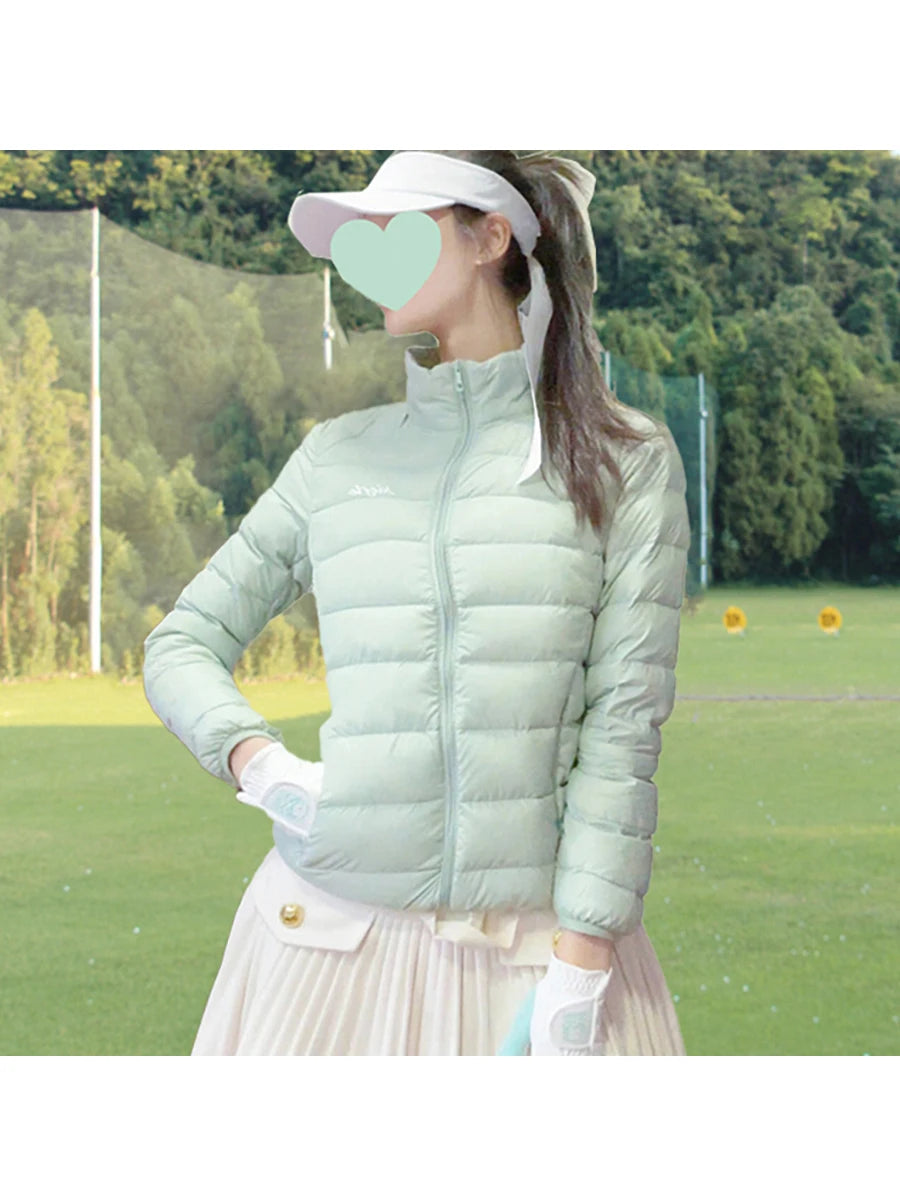 Breathable Long Sleeve Golf Windbreaker for Women