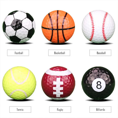 High Strength Novelty Rubber Golf Balls - Golf Game Balls