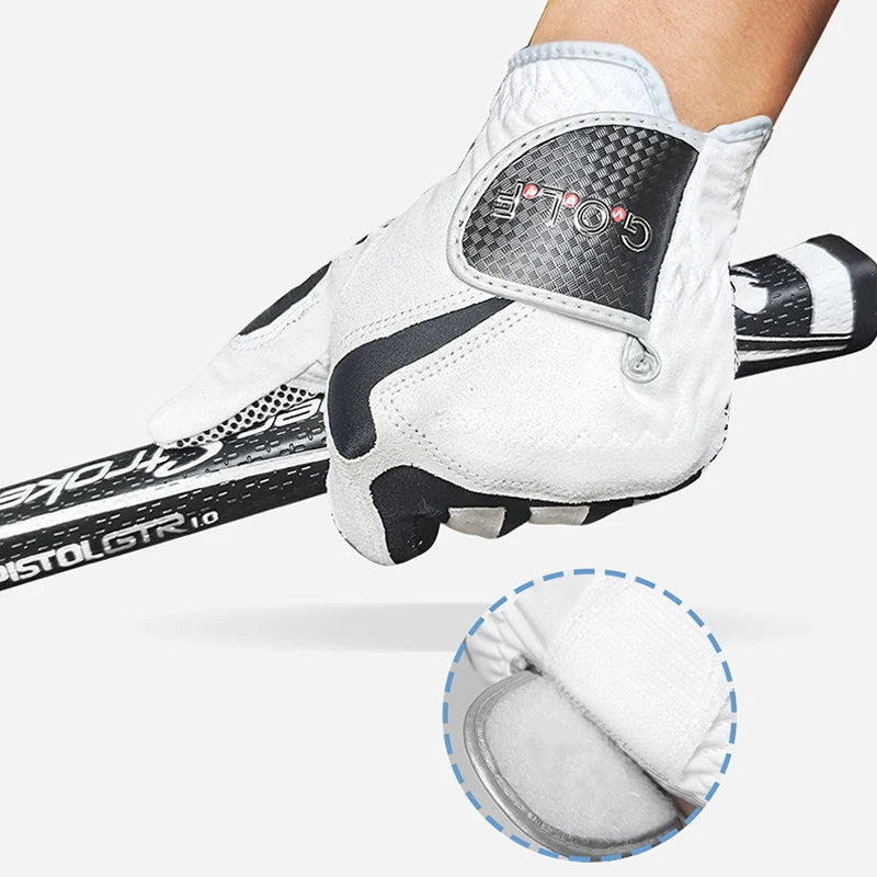 GVOVLVF Golfhandschuh für Herren – Cool Grip System, Blau &amp; Weiß