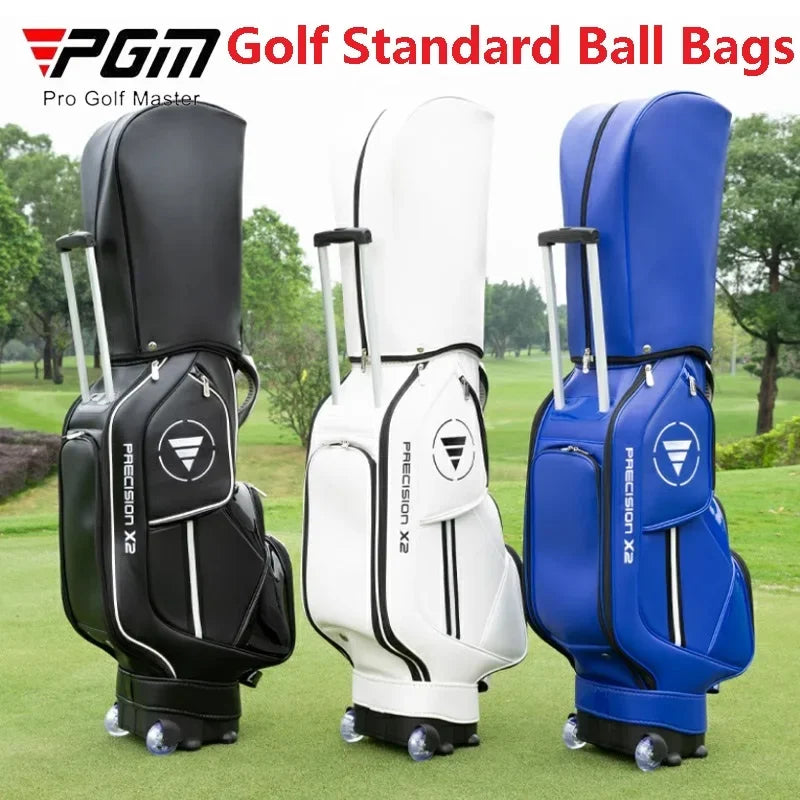 Waterproof Golf Bag with Wheels for 13 Clubs