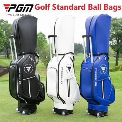 Waterproof Golf Bag with Wheels for 13 Clubs