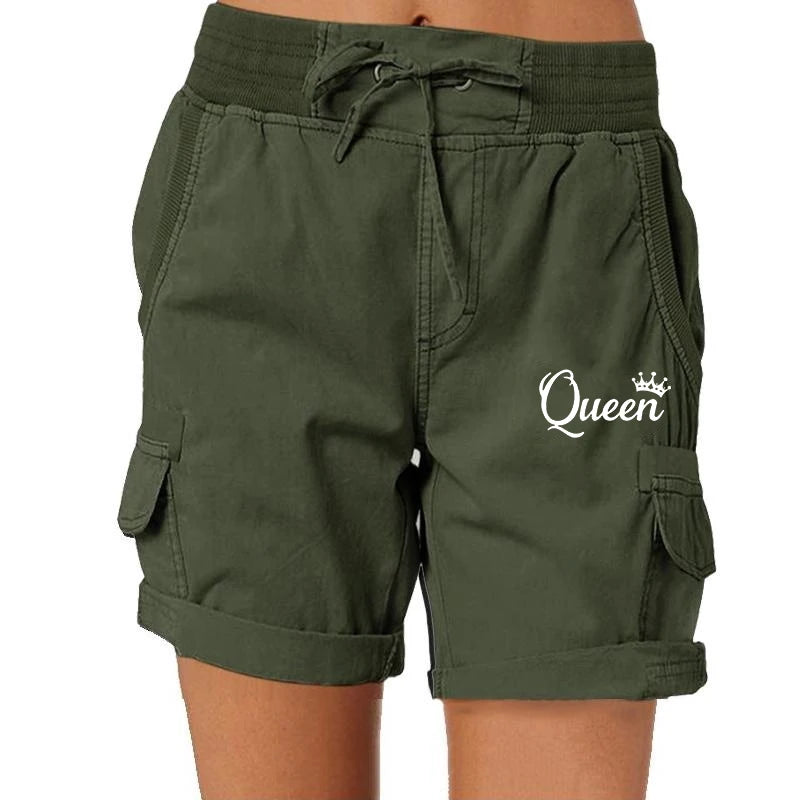 Bedruckte Stretch-Golfshorts für Damen