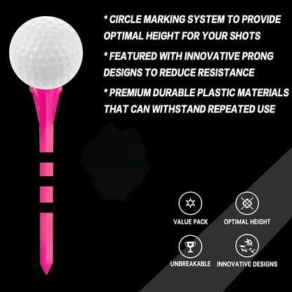 Unbreakable 5-Prong Golf Tees Set