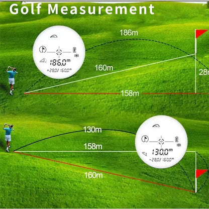 Télémètre de Golf 6X-télémètre 500M/1000M pour la chasse avec Distance/vitesse/drapeau