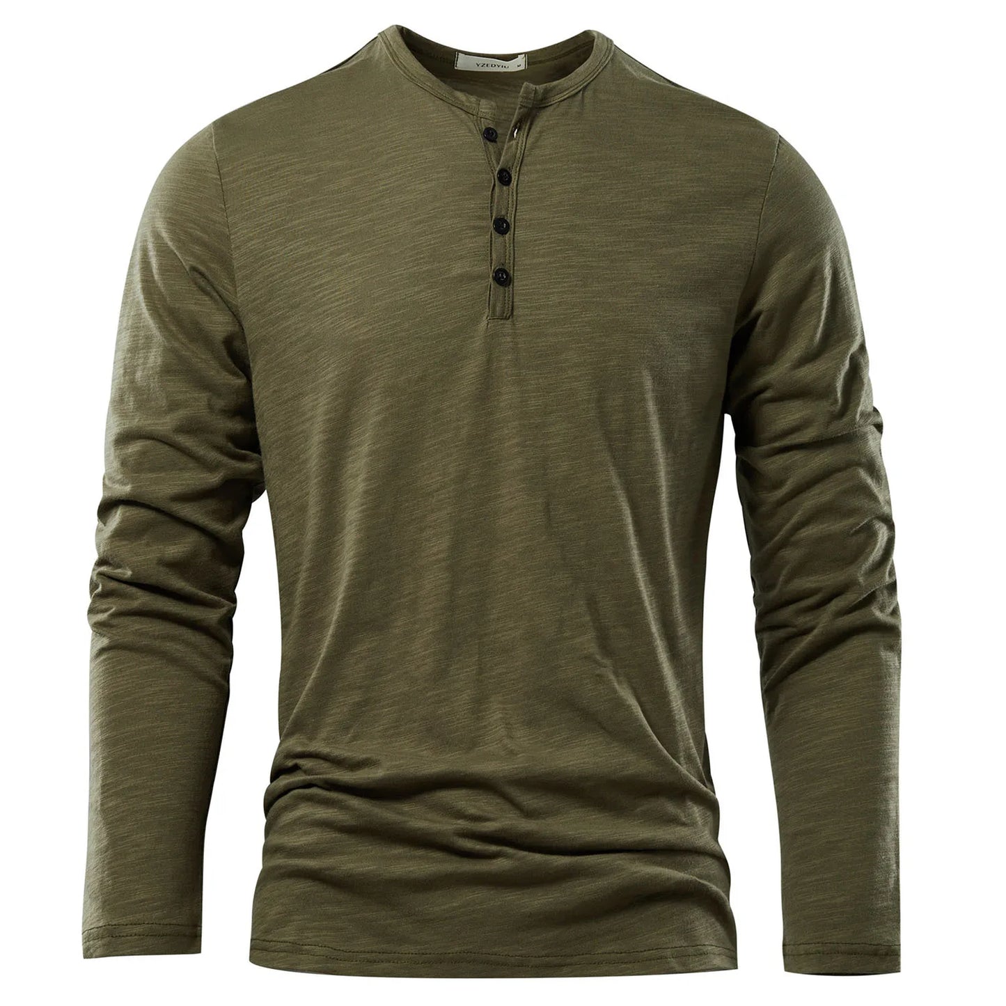 High Quality Henley Neck Men's T-Shirt