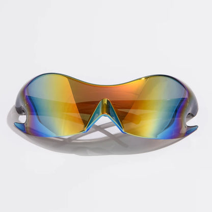 Punk Y2K Sportbrille Sonnenbrille für UV400