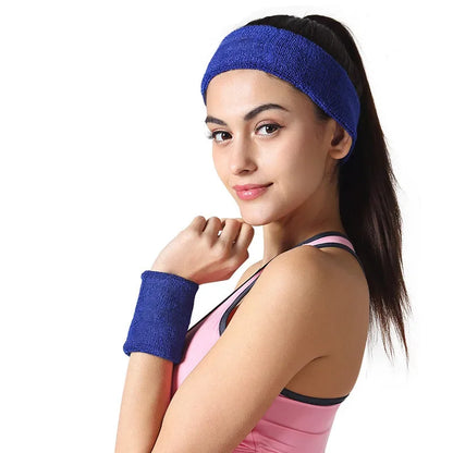 3-teiliges Set Sport-Stirnband und Armband