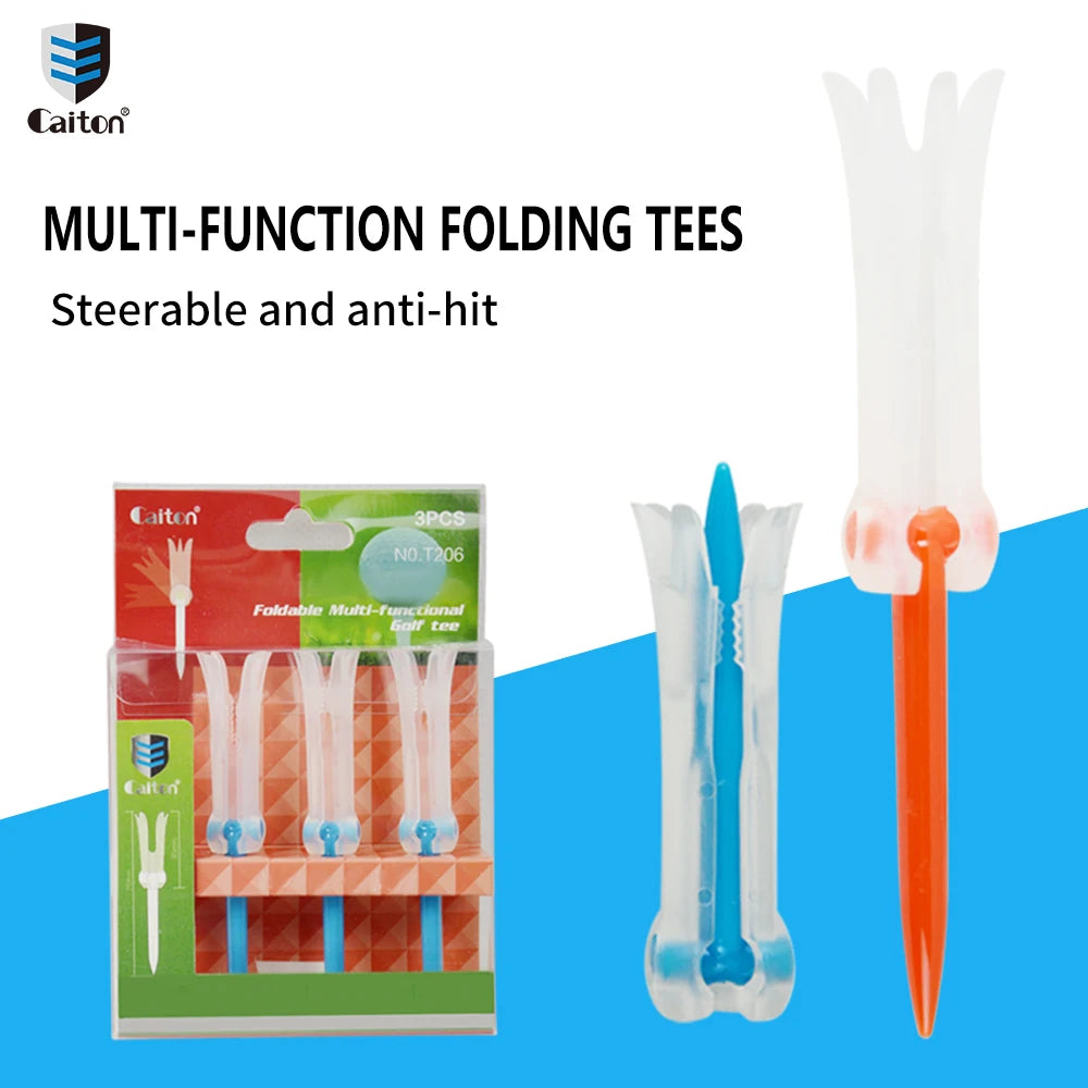 Caiton 3pc Golf Tee: Durable, Flexible, Directional Control