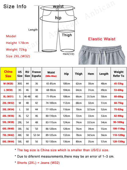 Fashion Letter Men's Casual Shorts