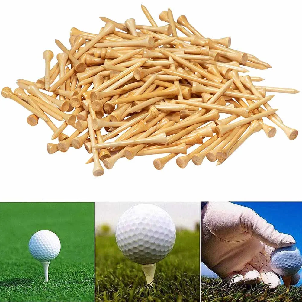 Bamboo Golf Tees Set (100/300 Pcs)