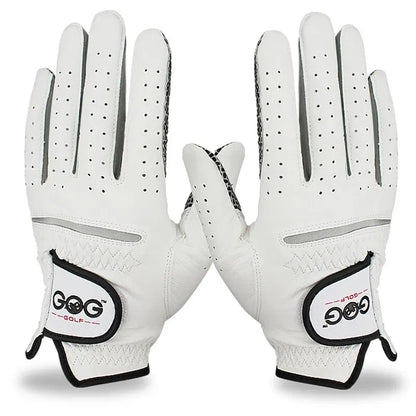 Soft Sheepskin Golf Glove with Anti-Slip Granules for Men