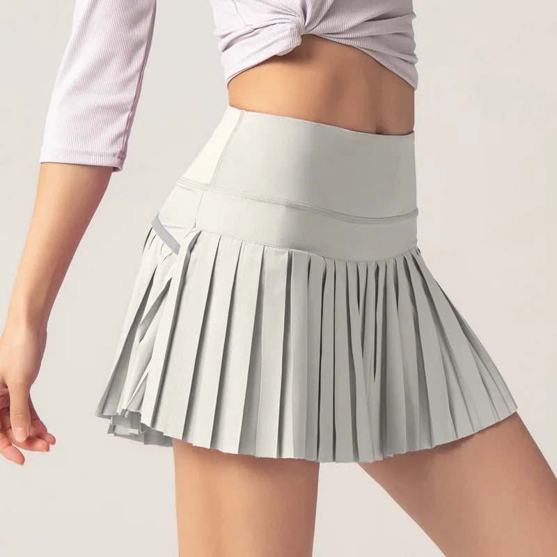 Plissierter Tennis- und Golf-Skort für Damen