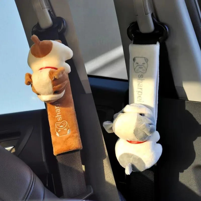 Cute Animal Seat Belt Pads - Universal Strap Cushion Covers