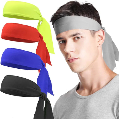 Color Elastic Sports Sweatband for Tennis