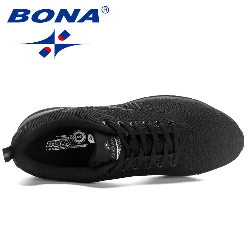 BONA Neue Golf Sneakers Bequeme Schnürschuhe für Herren