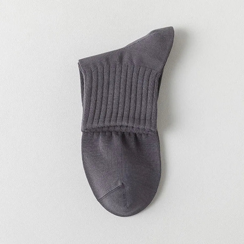 Chaussettes respirantes de couleur unie pour hommes