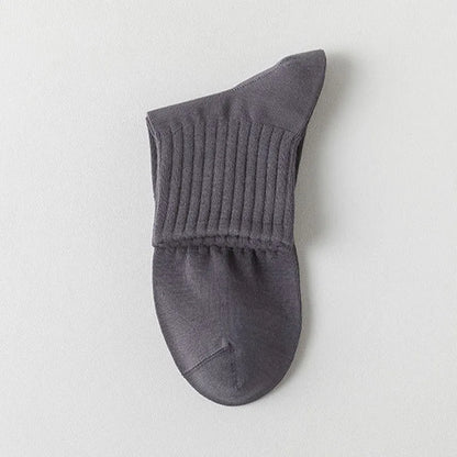 Chaussettes respirantes de couleur unie pour hommes