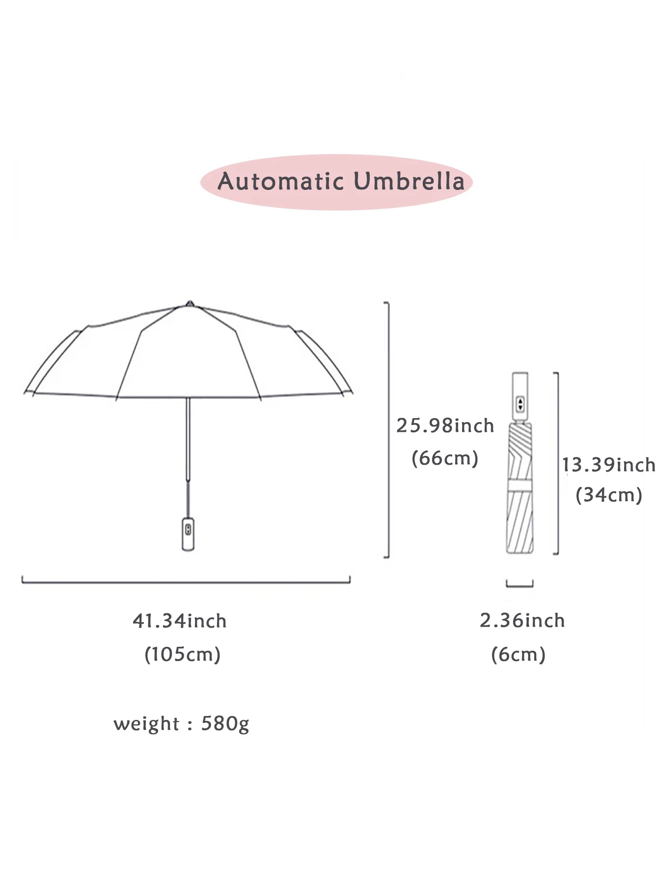 Stay Protected with Fully Automatic 24-Bone Umbrella