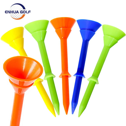 Unzerbrechliches Golf-Tees-Set aus Kunststoff, 83 mm