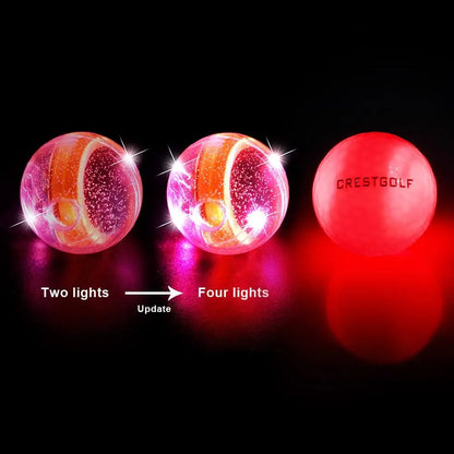 Crestgolf LED Glow Balls- Perfect Night Golf Gift