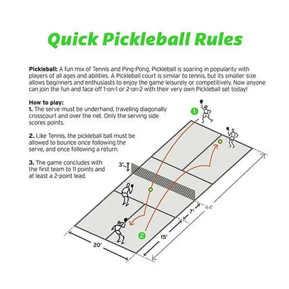 6er-Pack bunte 40-Loch-Pickleballs für den Außenbereich