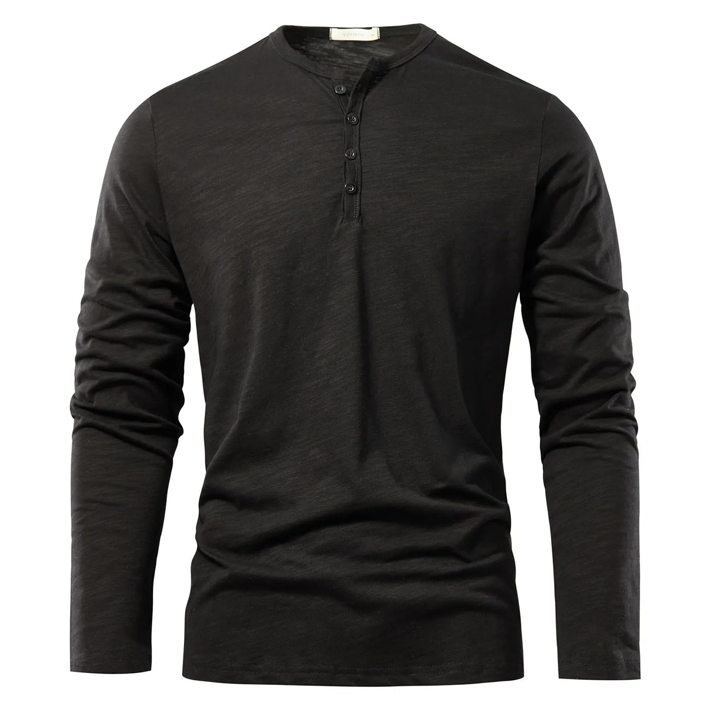 T-shirt pour hommes à col Henley de haute qualité