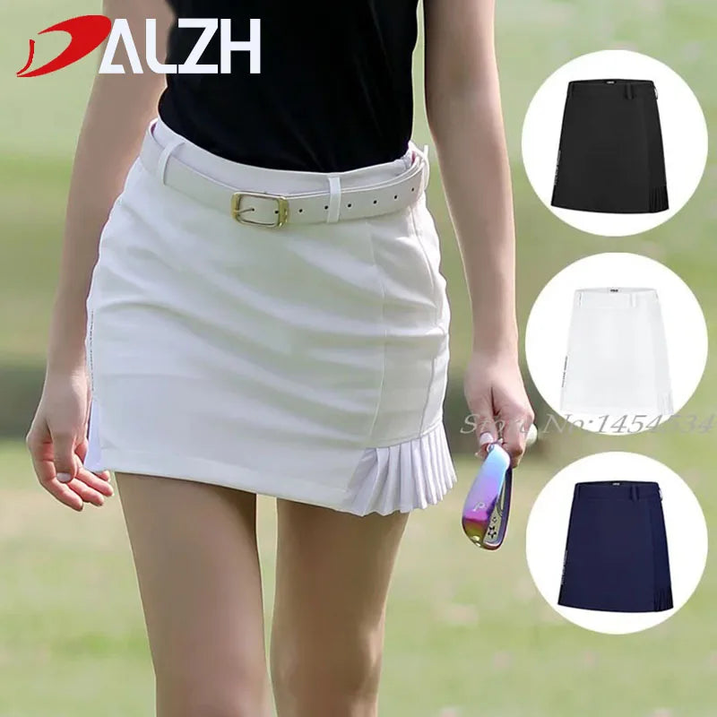 Slim Fit Dry Lady Golf Tennis Pleated Skirt