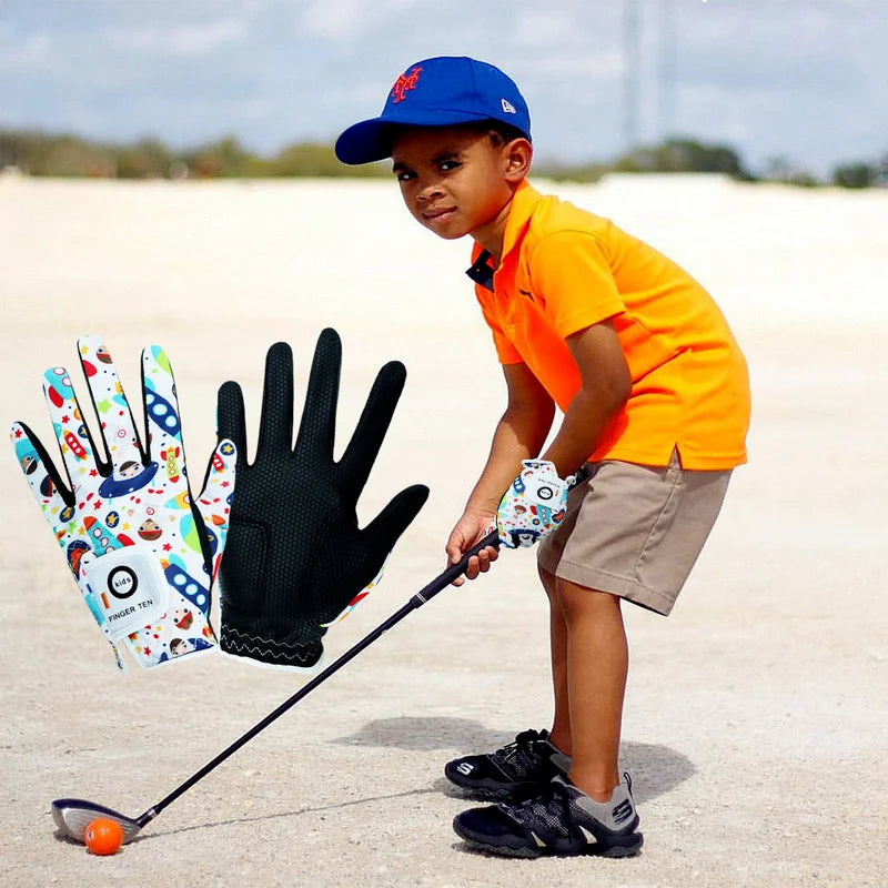 Atmungsaktive Junior-Golfhandschuhe für Kinder