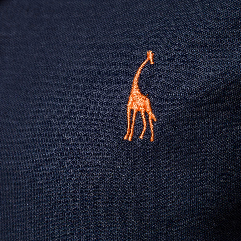 Herren-Poloshirts – Hemd mit einfarbiger Stickerei