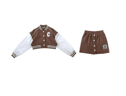 Uniforme de baseball pour enfants juniors, veste avec lettres d'épissure