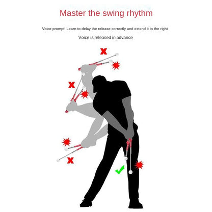 Assistant sonore rétractable pour pratique du swing de golf en intérieur