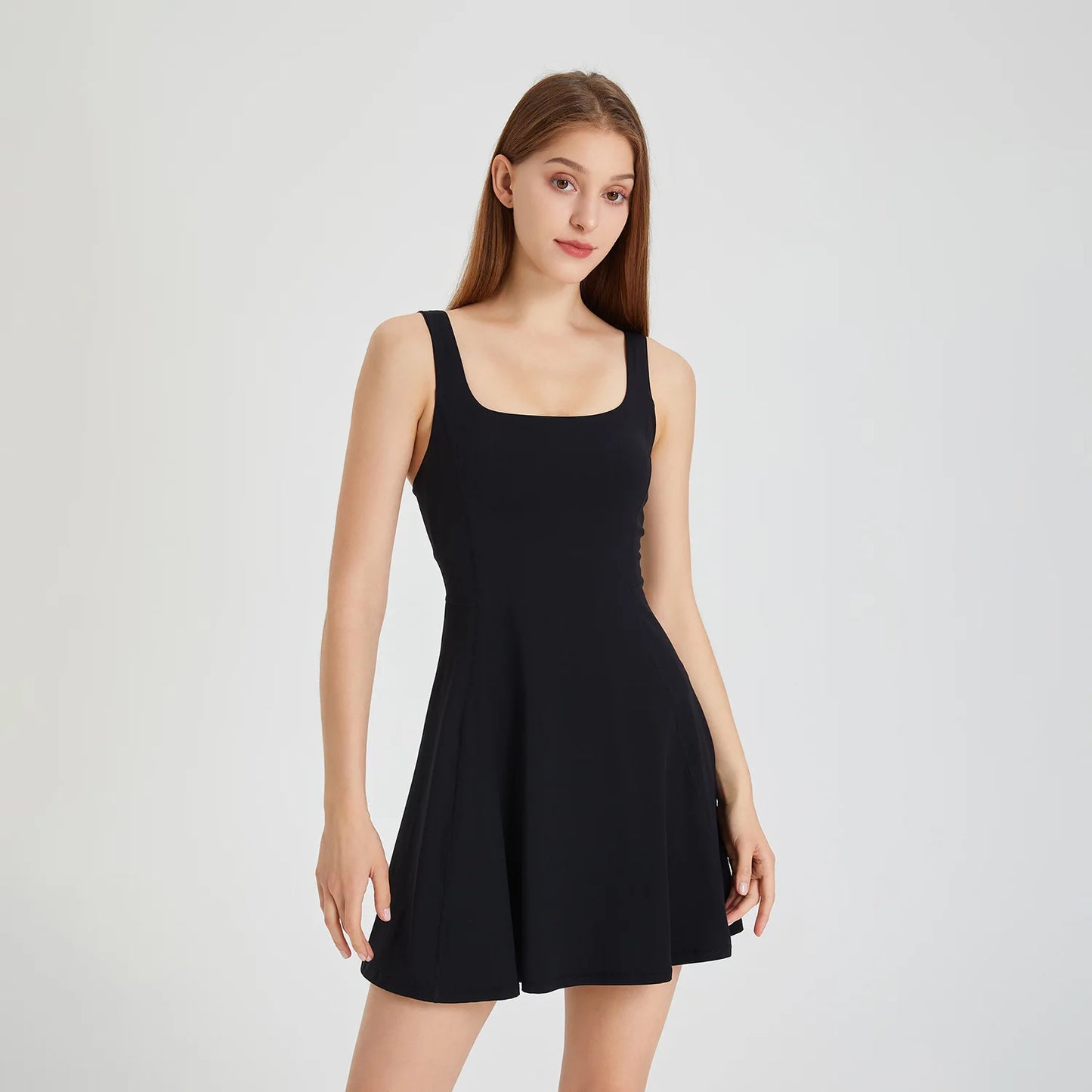 Robe de tennis sans manches avec jupe-short