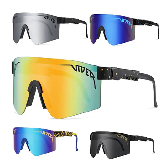 Lunettes de soleil de sport UV400 pour adultes - Lunettes d'extérieur pour hommes et femmes