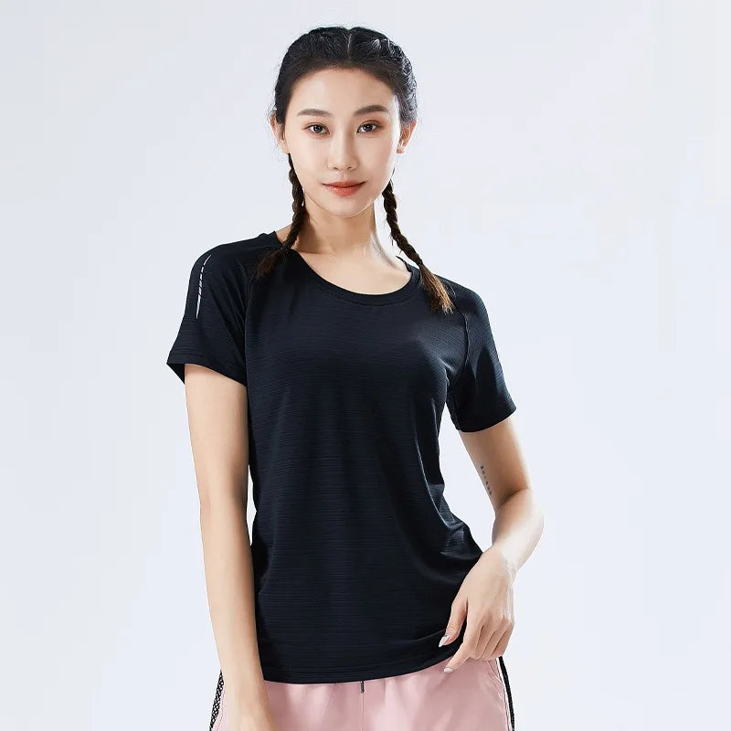 Summer Loose Fit Yoga Tee for Women