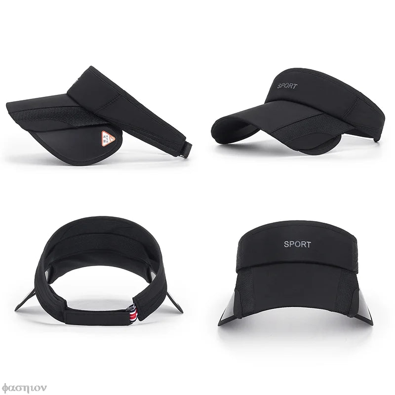 Adjustable Outdoor Tennis Visor Caps for Women & Men