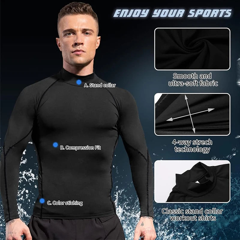Quick-Drying Compression Gym T-Shirt for Men