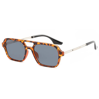 Eckige Designer-Sonnenbrille mit kleinem Rahmen