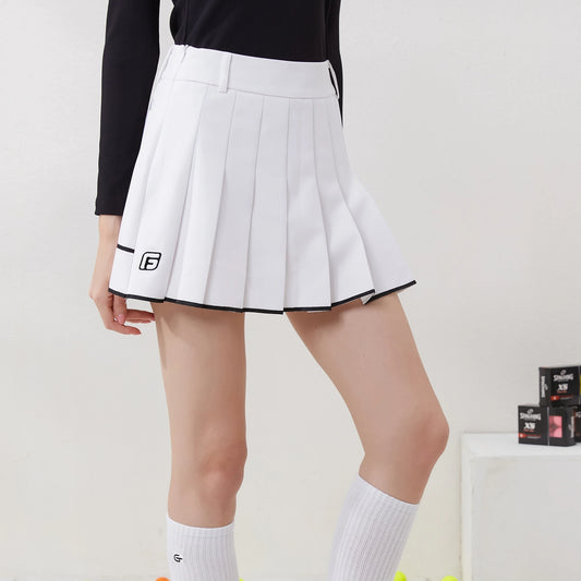 Girls' Pleated Golf Skirt for Autumn Sports