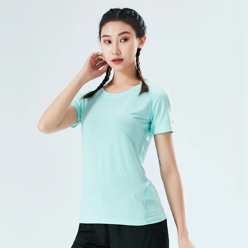 Summer Loose Fit Yoga Tee for Women