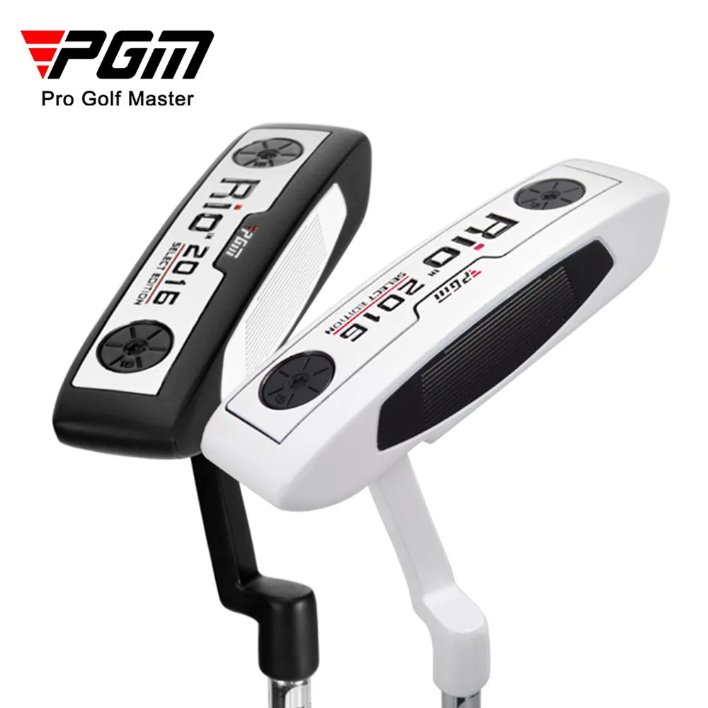 Putter de club de golf unisexe PGM TUG002 en acier inoxydable noir et blanc pour droitier